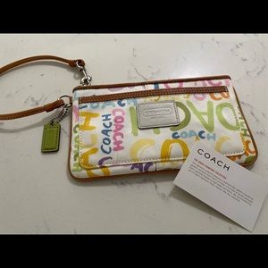 Authentic Coach Wristlet Wallet Purse